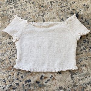 Ecoté white crop top